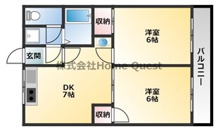 ドゥエル志紀の物件間取画像